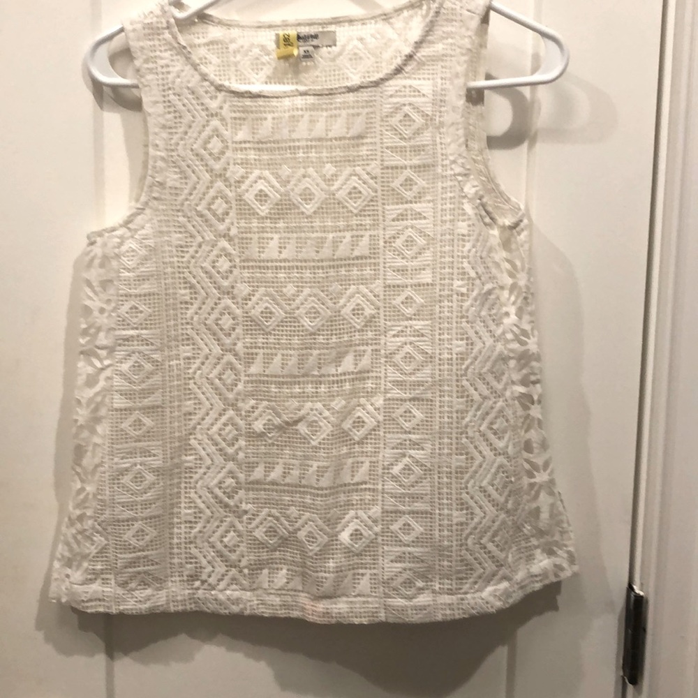 Madewell factory crochet tank